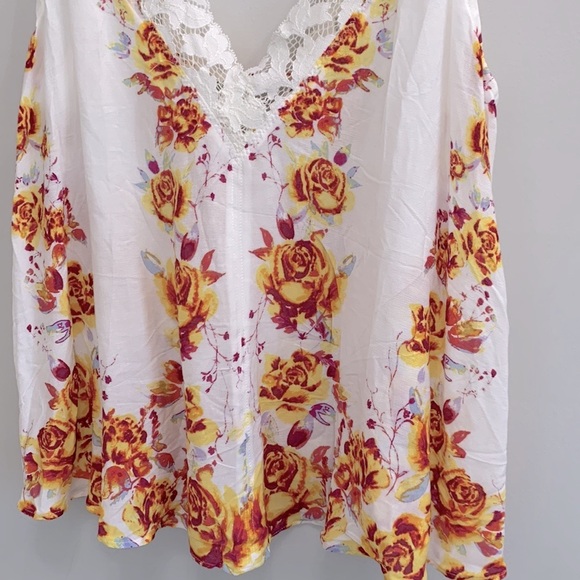 NWT Free People Morning Rose Lace-Trim Camisole - Picture 5 of 8